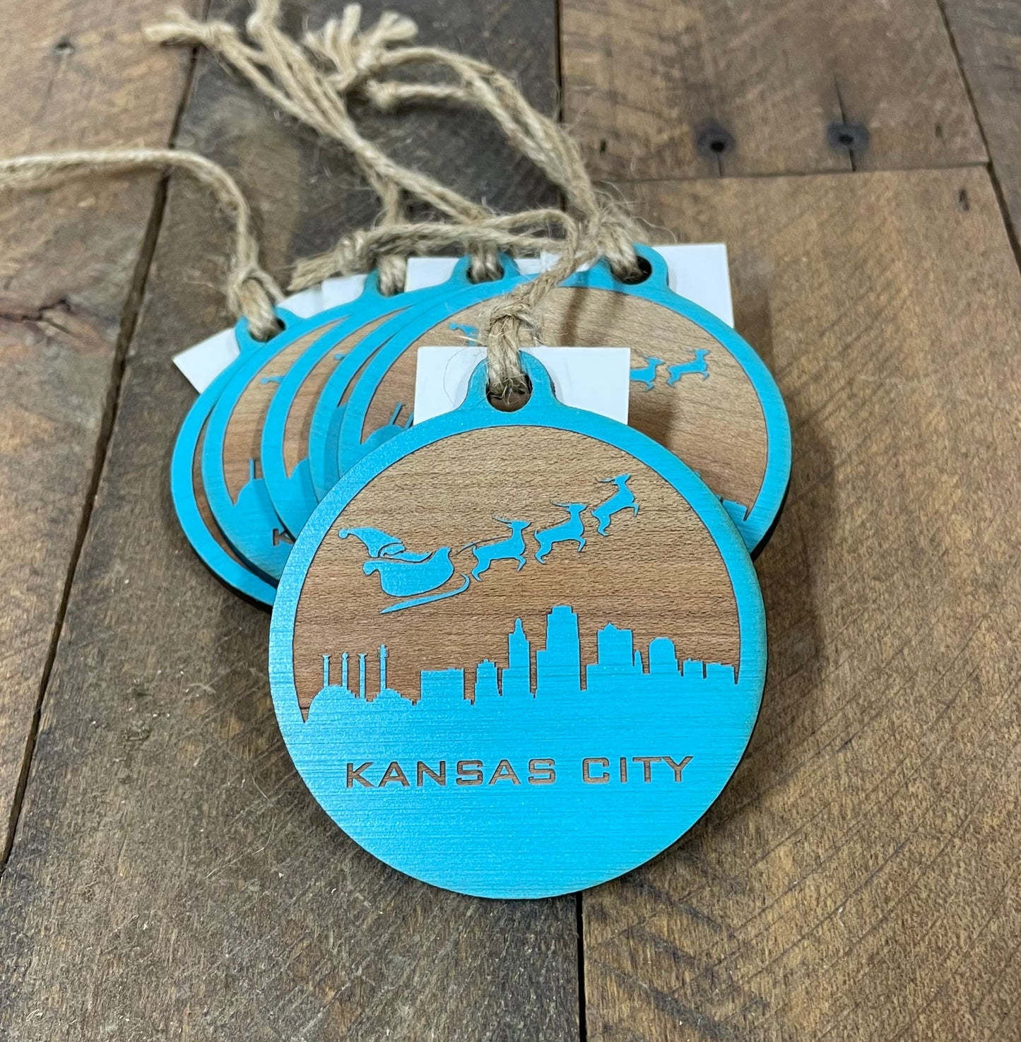 KC Santa & Skyline Blue