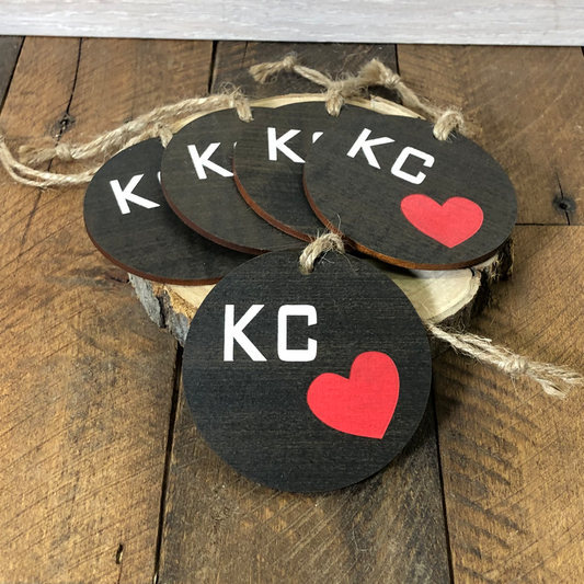 KC Heart Ornament
