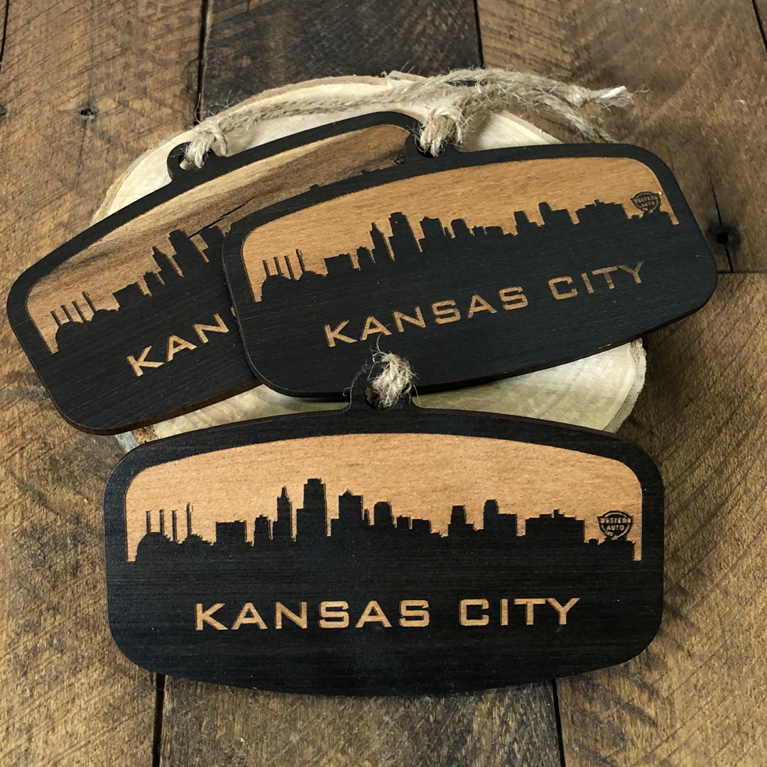 KC Skyline Rectangle Ornament